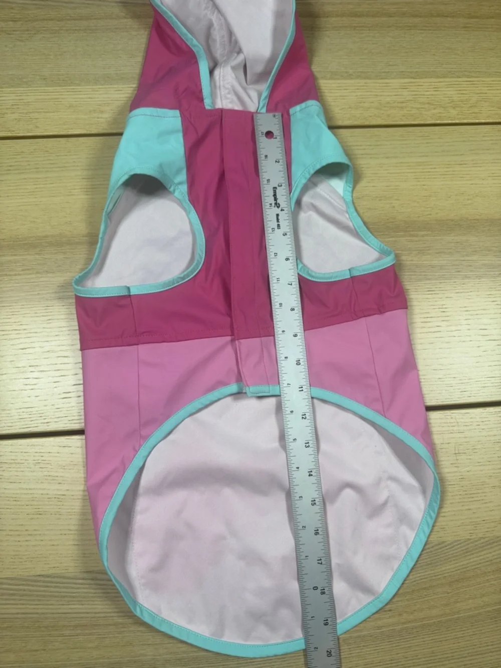 Dog Rain‎ Jacket Hooded Waterproof Vest in Pink and Light Blue